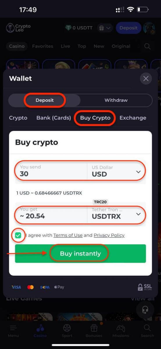 CryptoLeo Registration: How to Open Account and Sign up