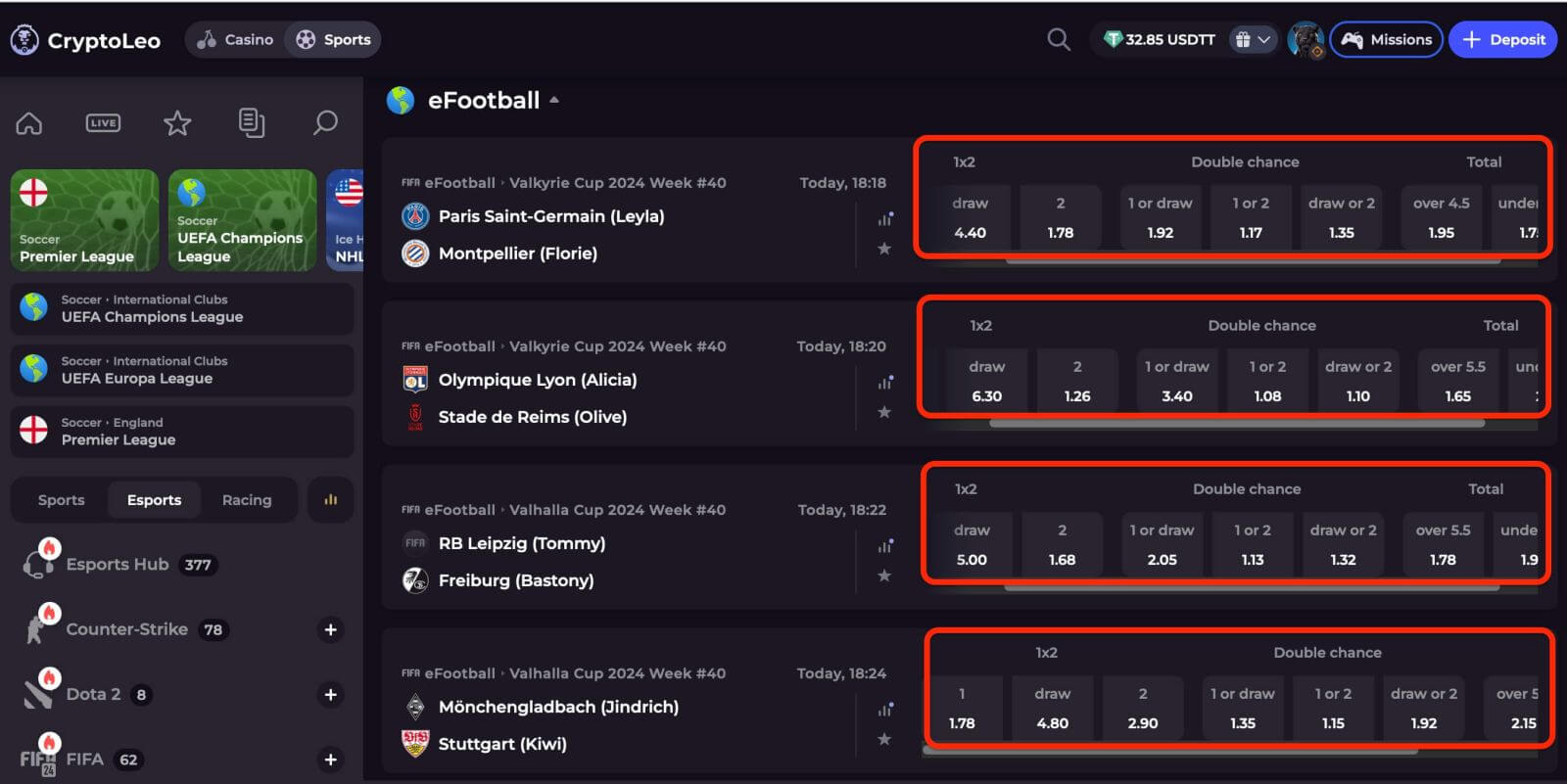 How to Play Esports Betting on CryptoLeo