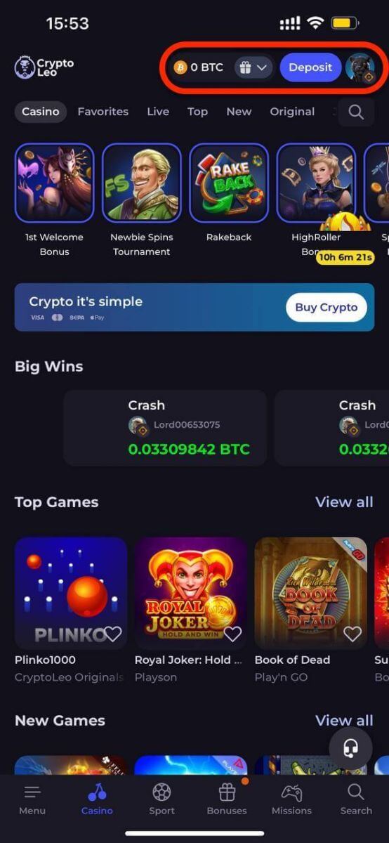 How to Open Account on CryptoLeo